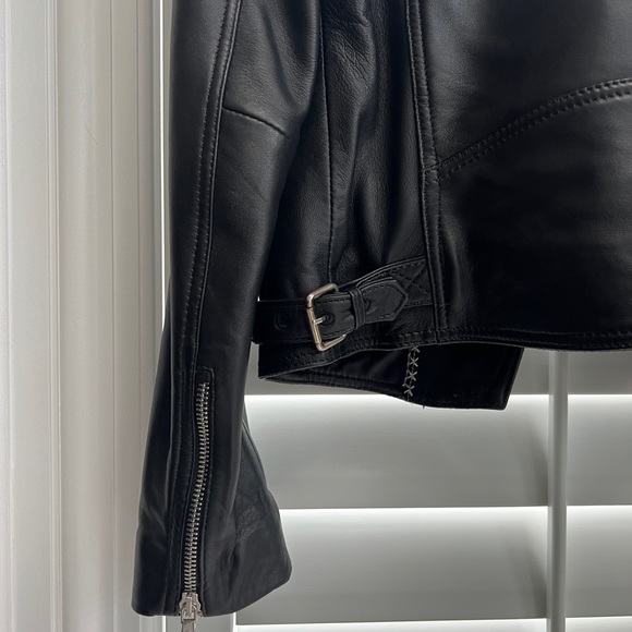 Leather Jacket XS - Massimo Dutti - Picture 7 of 11